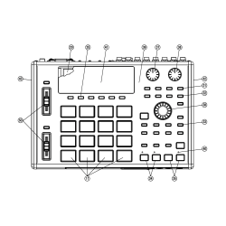 Szary przycisk FUNCTION do Akai MPC1000